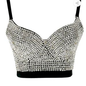 Rhinestone Push Up Bustier